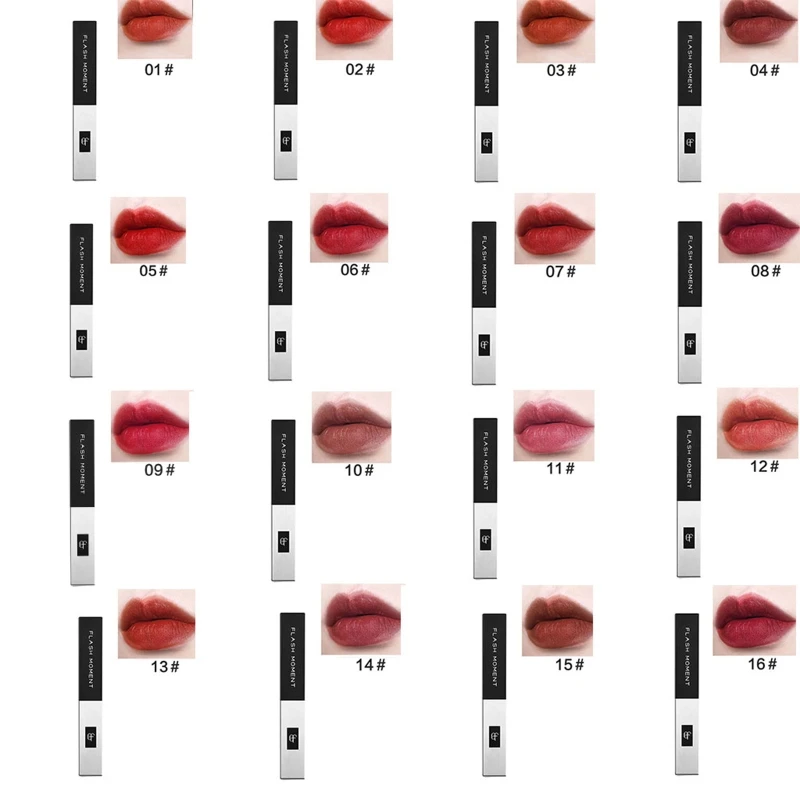

Velvet Smooth Red Lip Stick Long Lasting Moisturizer Matte Lipstick Little Square Tube Lipstick Not Fade Non-Stick Cup