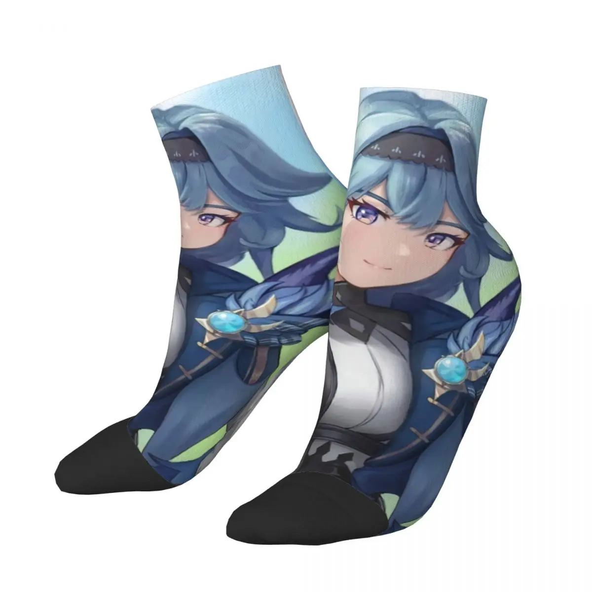 Носки Eula Genshin Impact супер мягкие чулки в стиле Харадзюку всесезонные носки