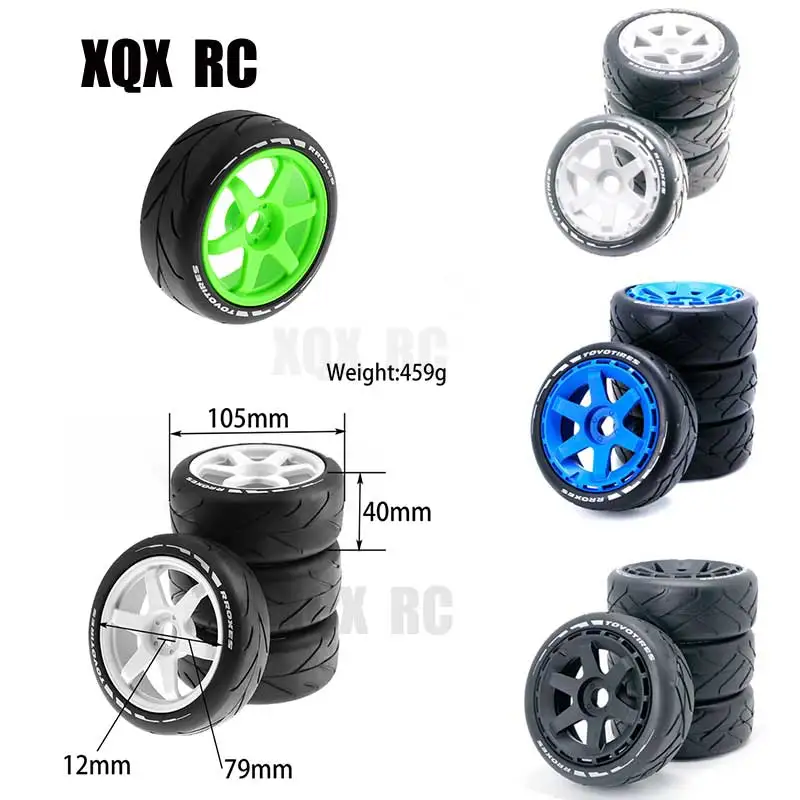 

HOT-105Mm 1/8 Scale RC Off Road Buggy Tires Wheel 17Mm Hex For ARRMA Typhon Redcat Team Losi Kyosho VRX HPI HSP Hobao