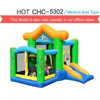 new arrival child inflatable bouncer home air trampoline inflatable toy for jumping bounce house castle shape playground for kid