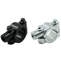 1 pair universal motorcycle rearview mirror handlebar mount holder m8 m10 22mm25mm bracket clamp base bicycle accessories