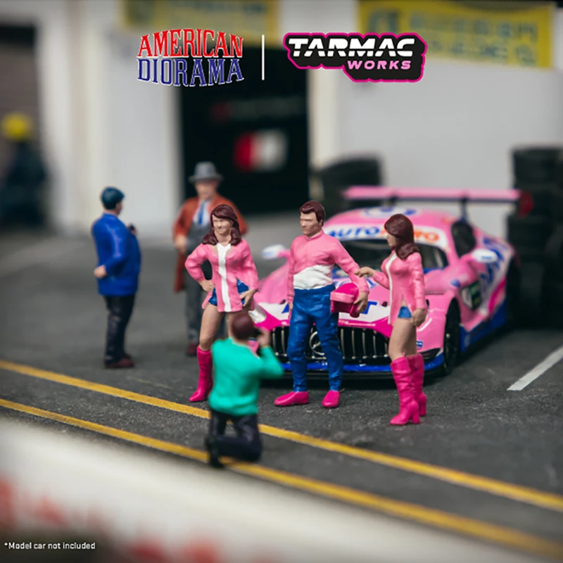 

Tarmac Works 1:64 Resin Figures Race Car Display Doll Set 6 PCS per Pack