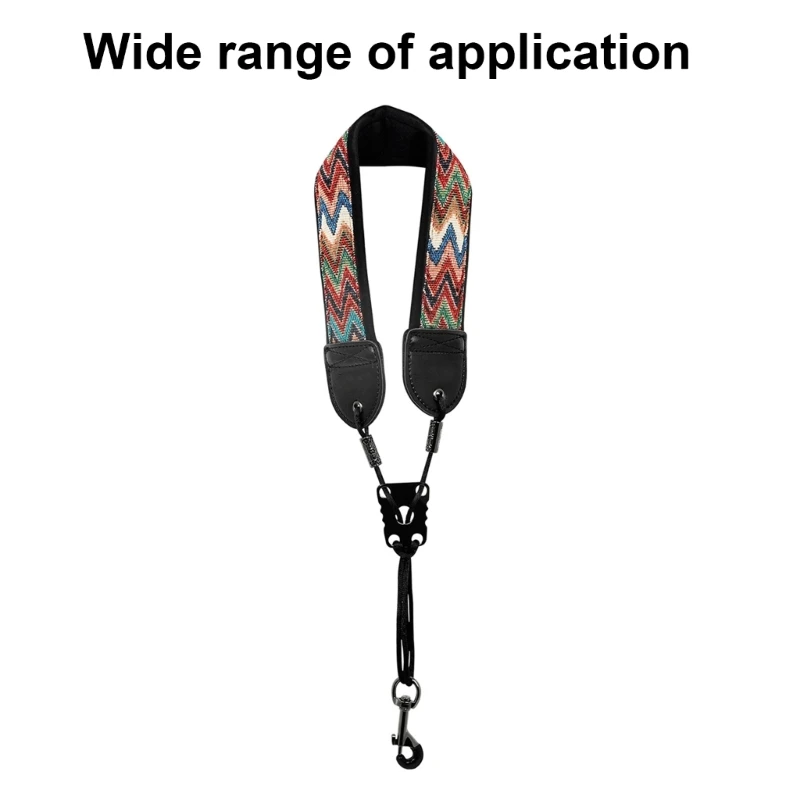 Практичный шейный ремень для саксофона с регулируемой пряжкой толстой мягкой