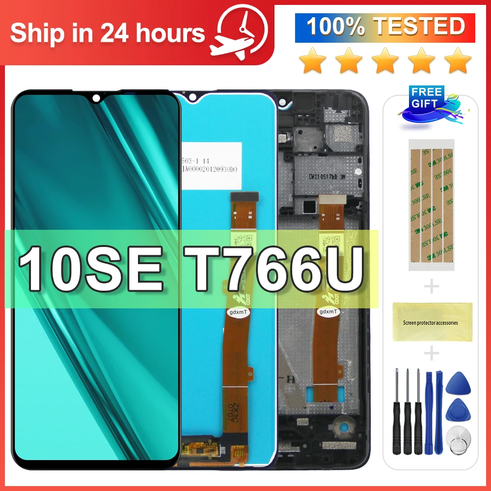 Совместимый ЖК-дисплей TCL 10 SE емкостный сенсорный экран 6 52 дюйма дигитайзер для