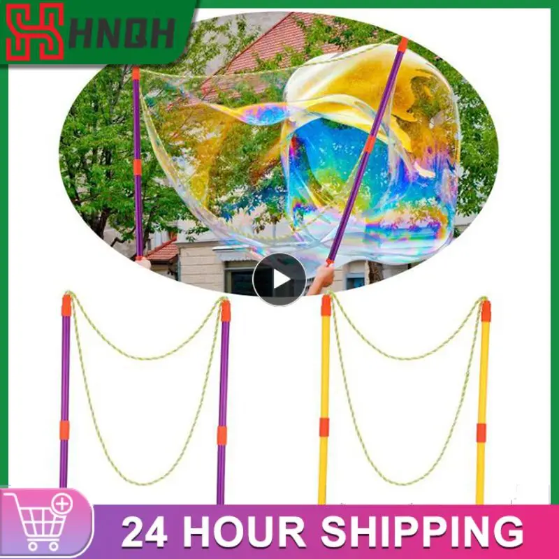 

Outdoor Western Sword Shape Bubble Wand Long Huge Bubbles Kids Toys Children Baby Rainbow World Bubble Swing Foldable