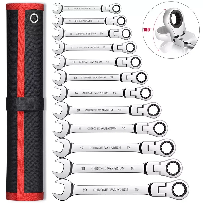 

Key Ratchet Wrench Spanner Socket Tool Set Ratchet 5/6/7/12PCS Car Repair Tools Wrench Set Hand Tools Adjustable Spanner