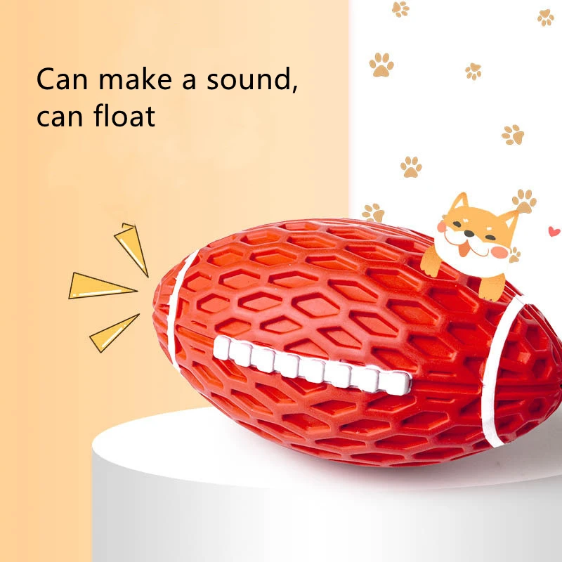 

Dog Toy Ball Rubber Material Clean Teeth Chew Large Dog Puppies Pet Supplies Non-Toxic Training Ball Durable