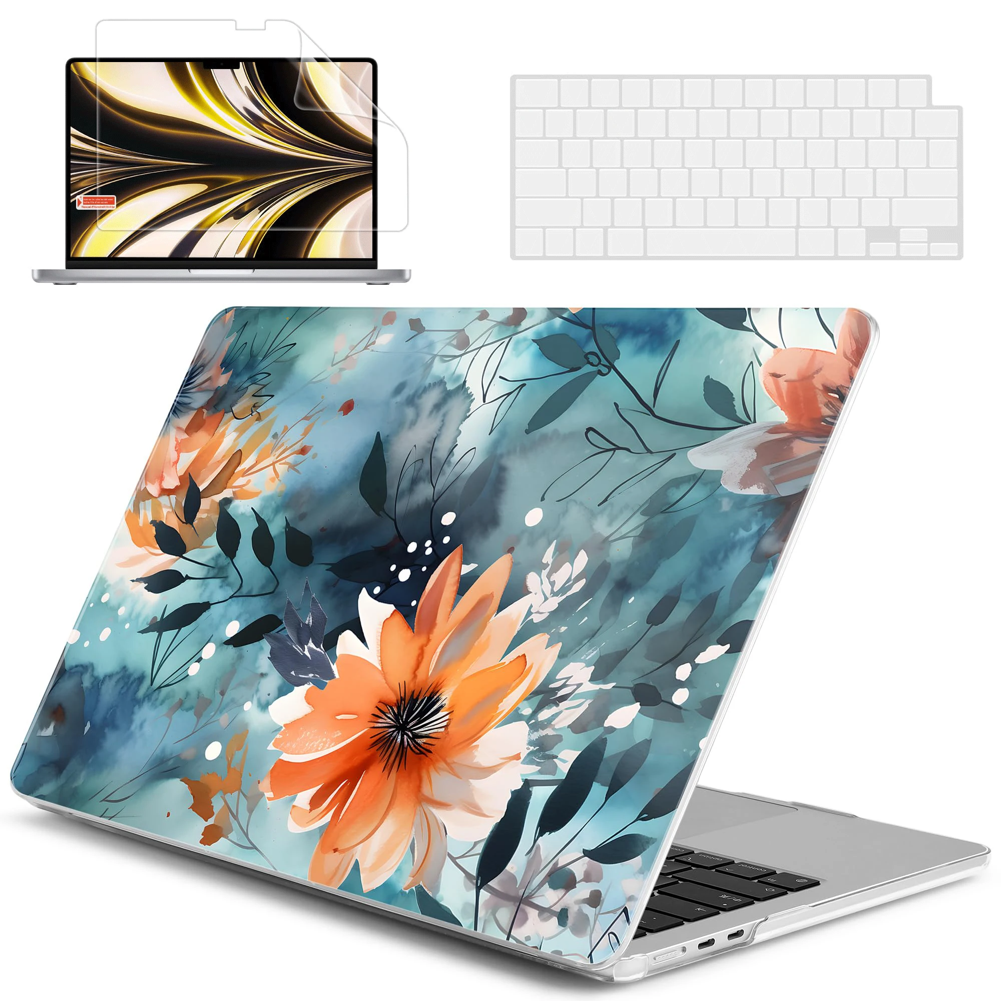 Жесткий чехол для Macbook Pro 14 16 M3 A2991 2918 A2992 2023 M2 Air 15