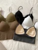 Women TopS Solid Crop Top Women Tank Tops Sleeveless Slim Camis With Bra Basic Underwear Padded Bra Tops 5