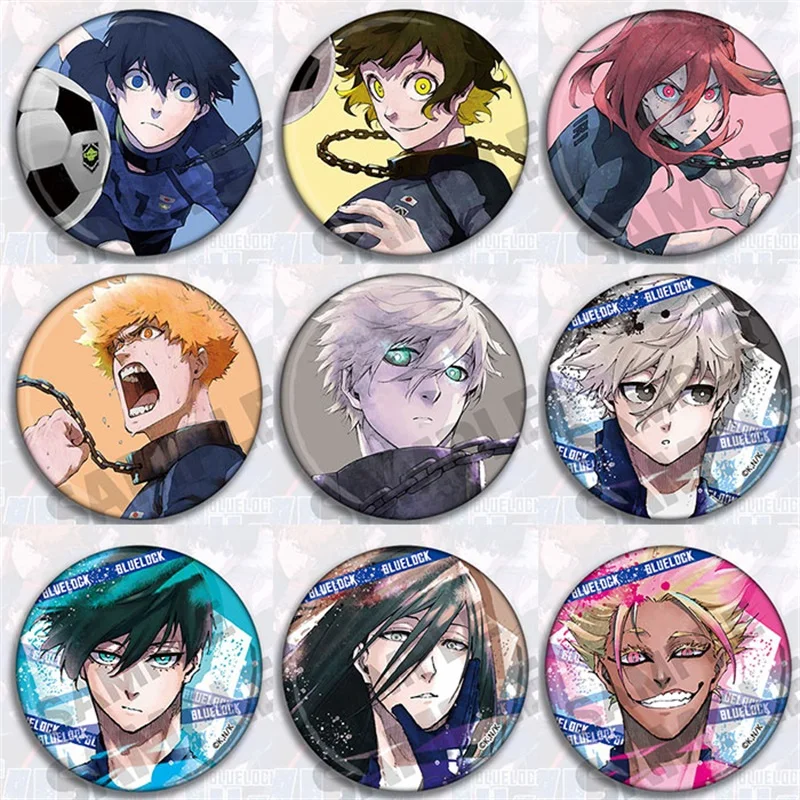 

Japan Anime BLUE LOCK Isagi Yoichi Bachira Meguru Kunigami Rensuke Badge Pin Cosplay Garniture Itabag Bedge Button Brooch DADGE