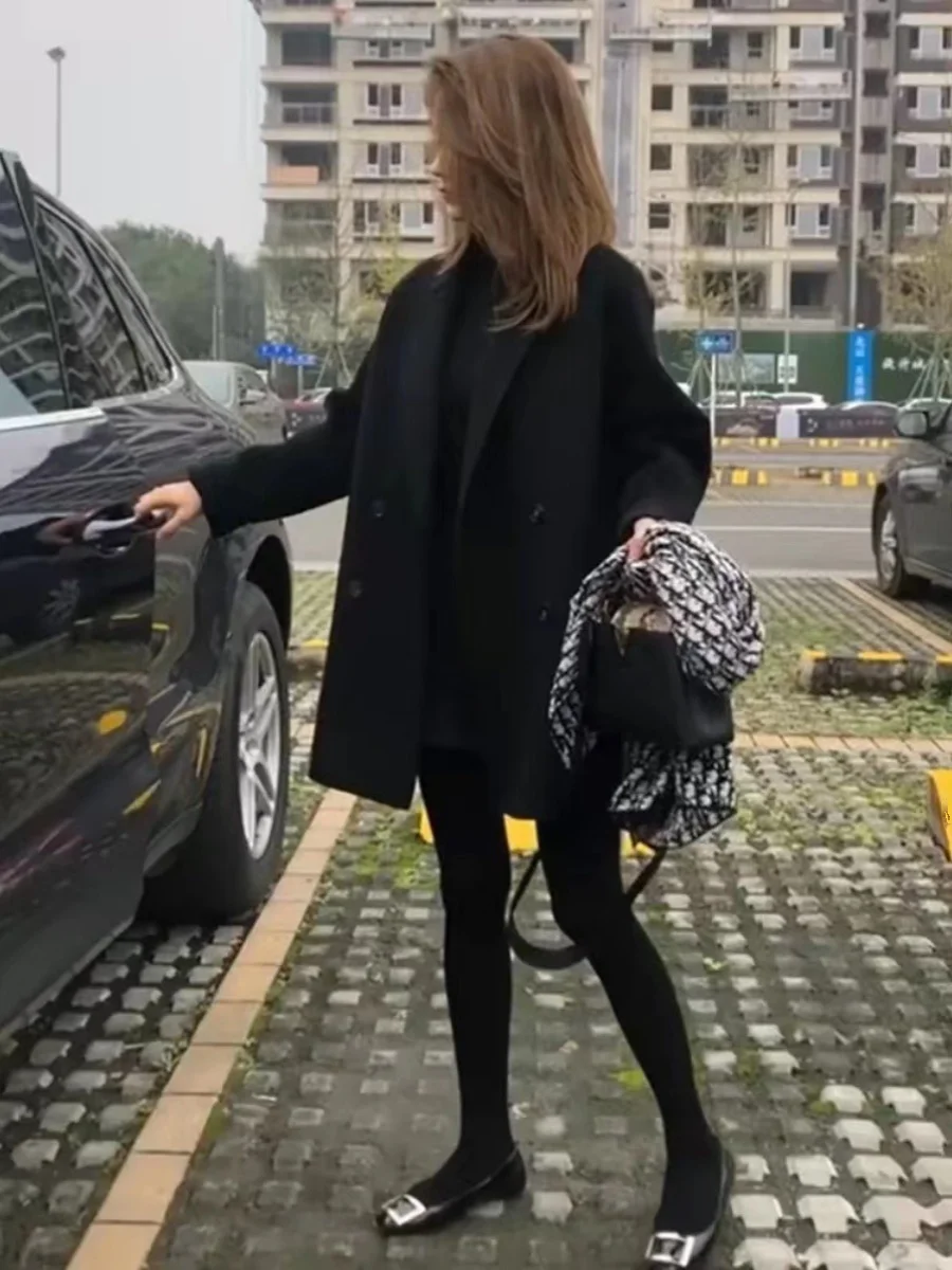 Костюм High Sense Hepburn Sle женское осенне-зимнее новое французское пальто элегантное и