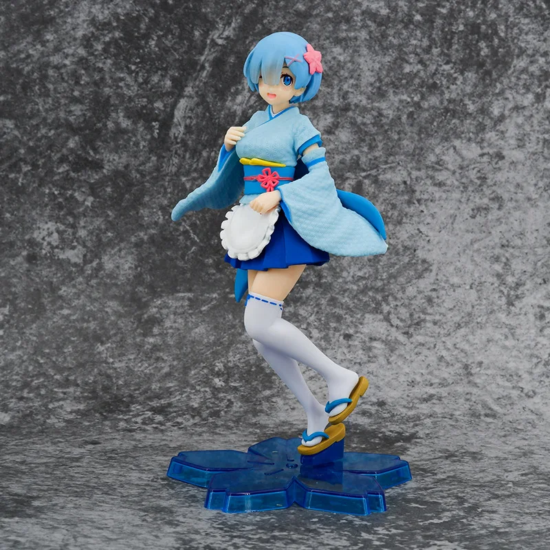 

Re:Life In A Different World From Zero Toy Figures Woman Rem PVC Model Desktop Furnishing Articles Acrylic Cherry Blossom Base