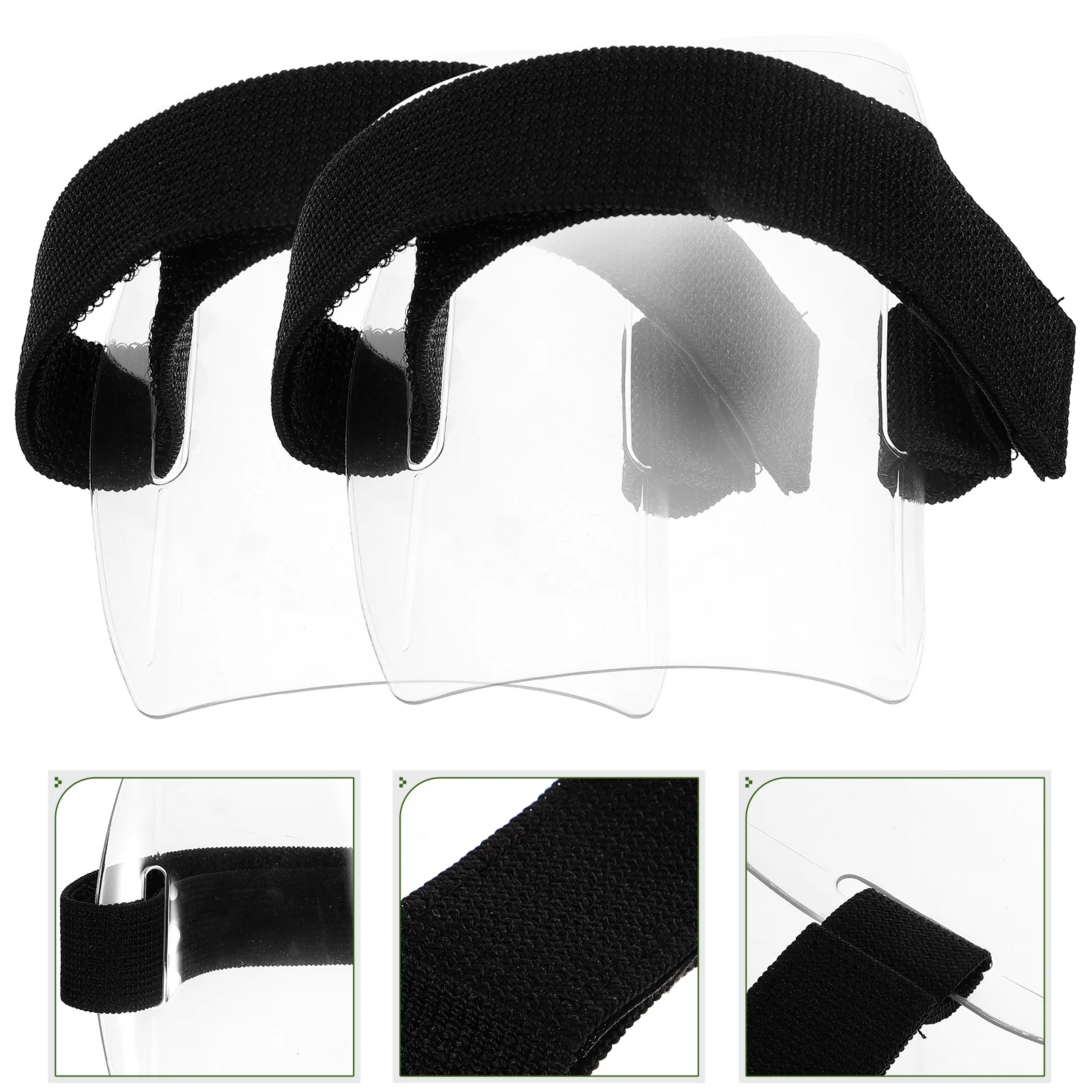 

2 Pcs Arm Badge Holder Tools House Workers Cards Security Holders Clear Protective Tools