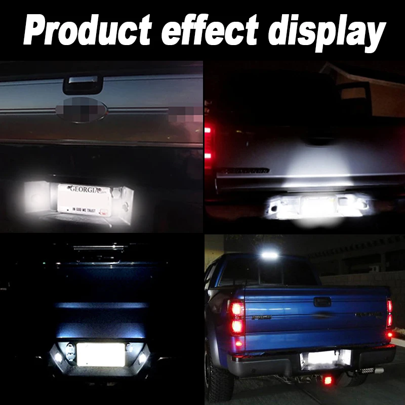 2x светодиодные фонари номерного знака лампа автоматического автомобильный