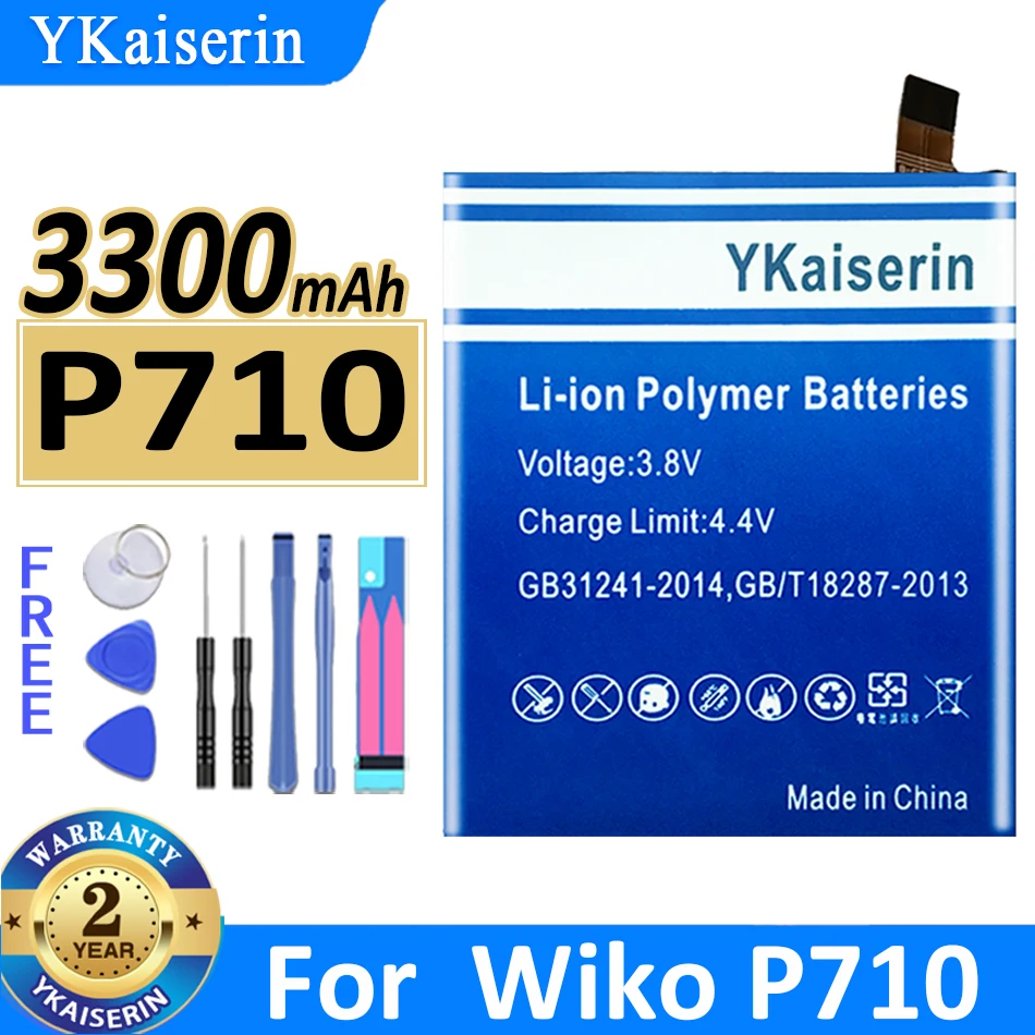 

YKaiserin New Battery 1650mAh 3300mAh Battery For Wiko P710 C330 Mobile Phone Batteries Battery