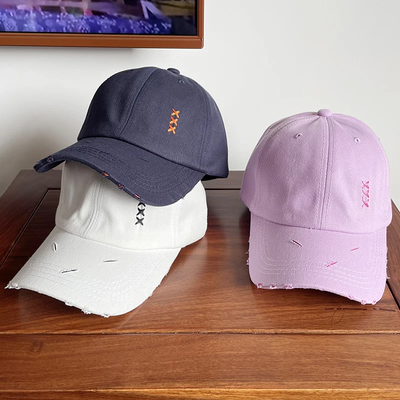 

Harajuku Style Retro Baseball Cap Ladies Korean Washed Beggar Soft Top Hat Street Fashion Outdoor Sports Men's Black Hats