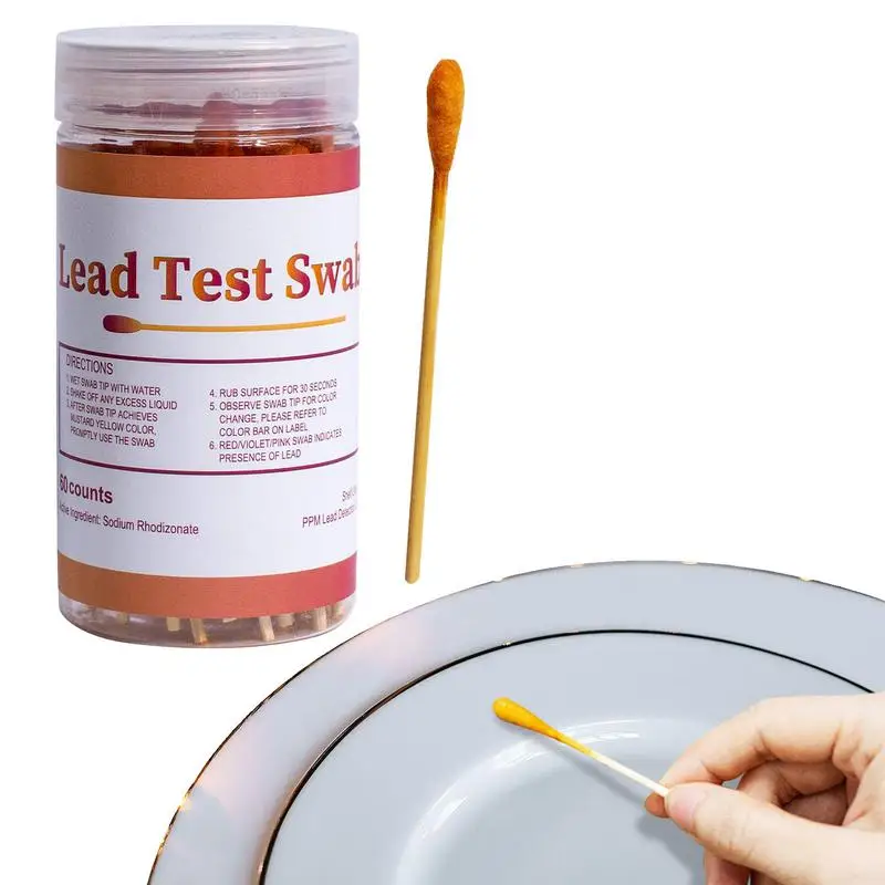 

Свинцовый испытательный набор для блюд, 30 шт., набор для тестирования со свинцовыми палочками, набор для тестирования мгновенного свинца для всех окрашенных поверхностей, керамики