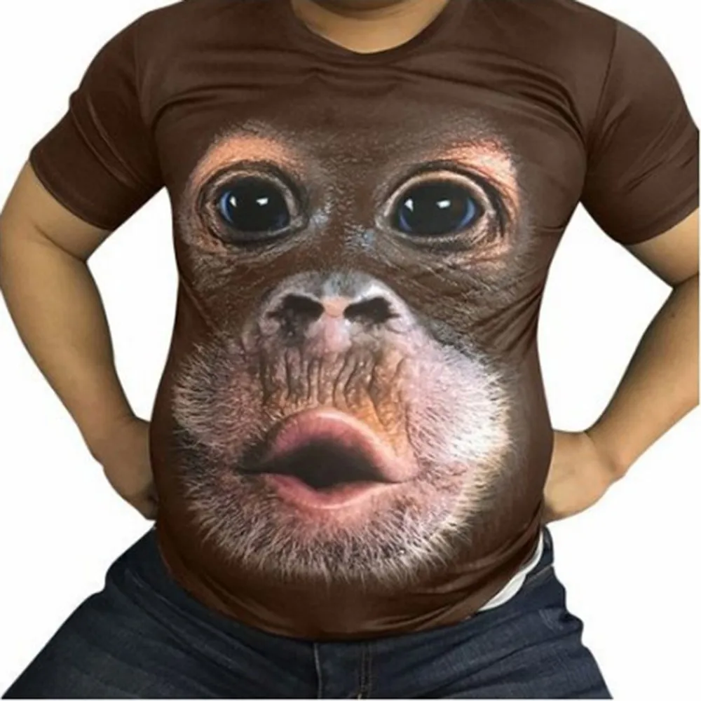 3D T Shirt For Men Casual Sport Animal Printed Hip Hop O-neck T-Shirt Tops Short Sleeve Graphic Tee Blouse Harajuku Man Clothing