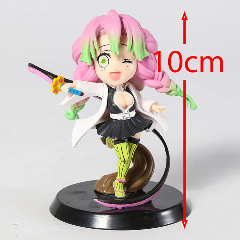 

Anime Demon Slayer Kanroji Mitsuri Figures Kimetsu No Yaiba PVC Cute Toys Kids Figma Model Doll Action Nezuko Xmas Gift 10cm
