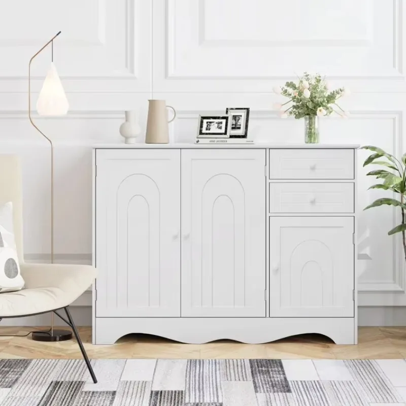 Фото Luxus Vintage Moderne Wohnzimmer Válbel Weißes Hölzernes Buffet Seitentisch Mini Eckzimmer Kaffee Wein Bar Schrank Für Zuhause №5
