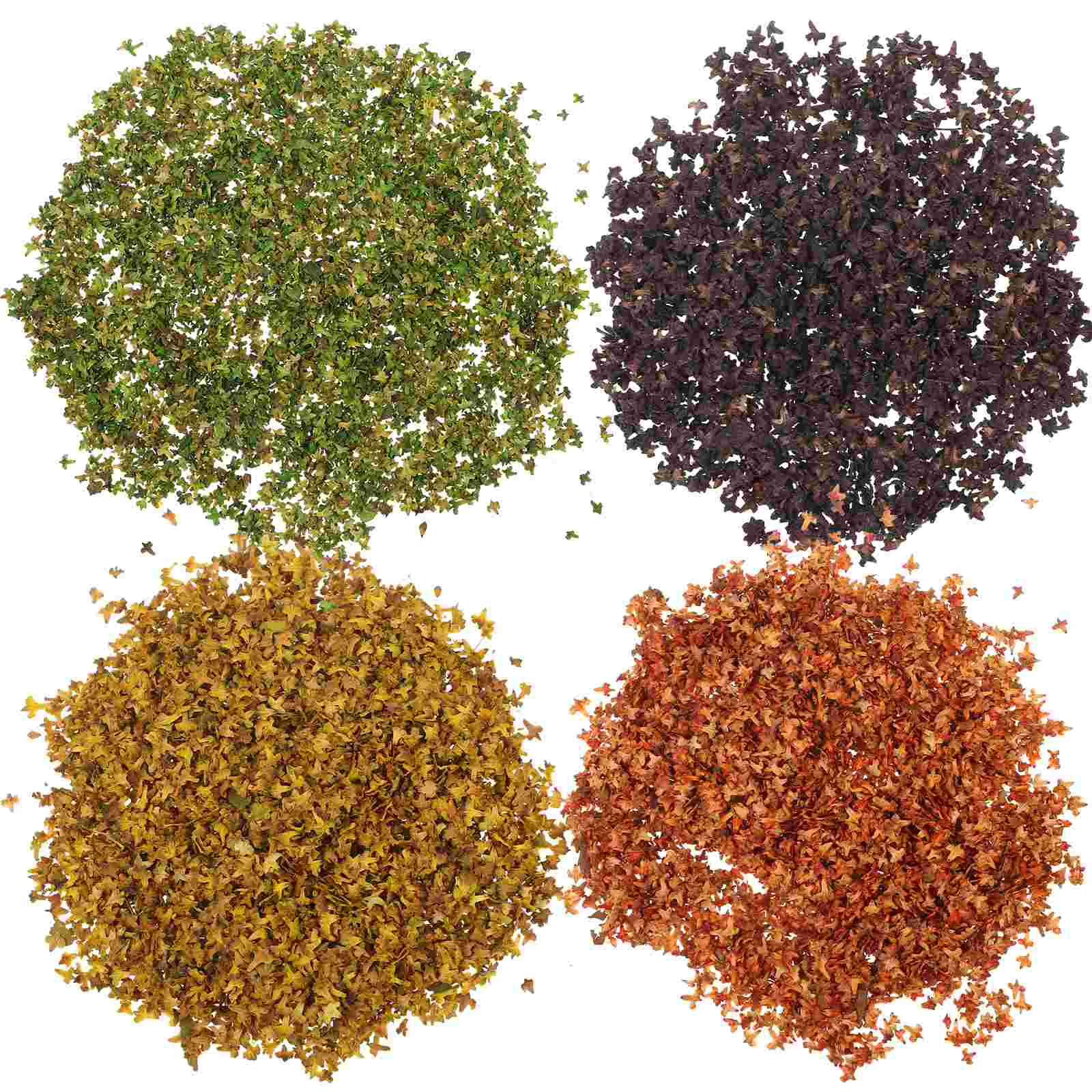 

4 Packs Simulation Leaves Miniature Artificial Leaves Sand Table Ornaments