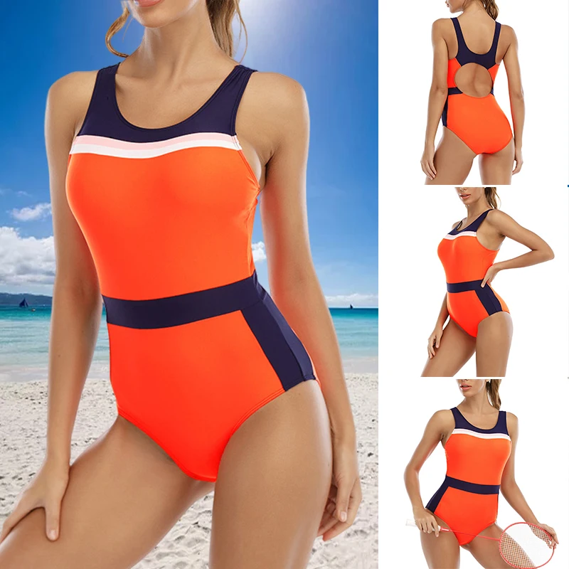 

Женские слитные купальники, модный удобный купальный костюм в стиле пэчворк для лета, женские слитные купальники ASD88