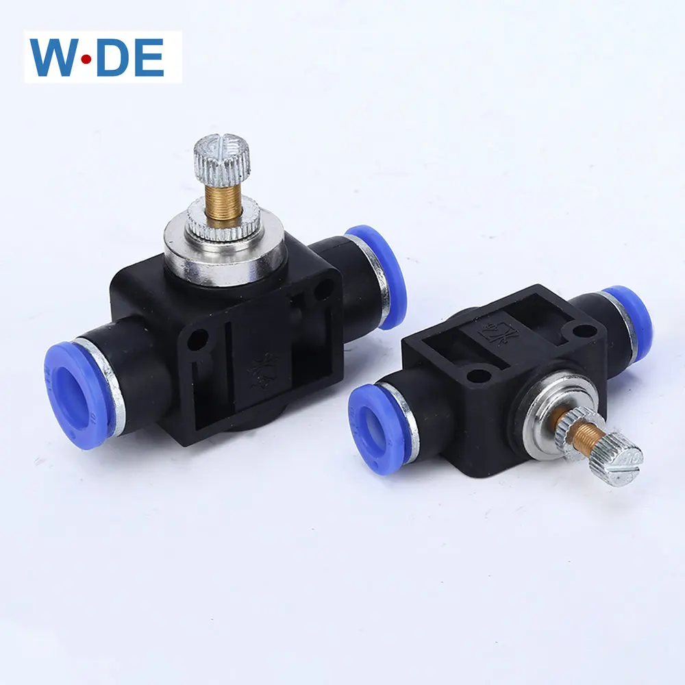 

Pneumatic Fittings SA Control Valve 4-12mm OD Hose Plastic Push In Gas Quick Connector Air Fitting Plumbing Throttle Valve