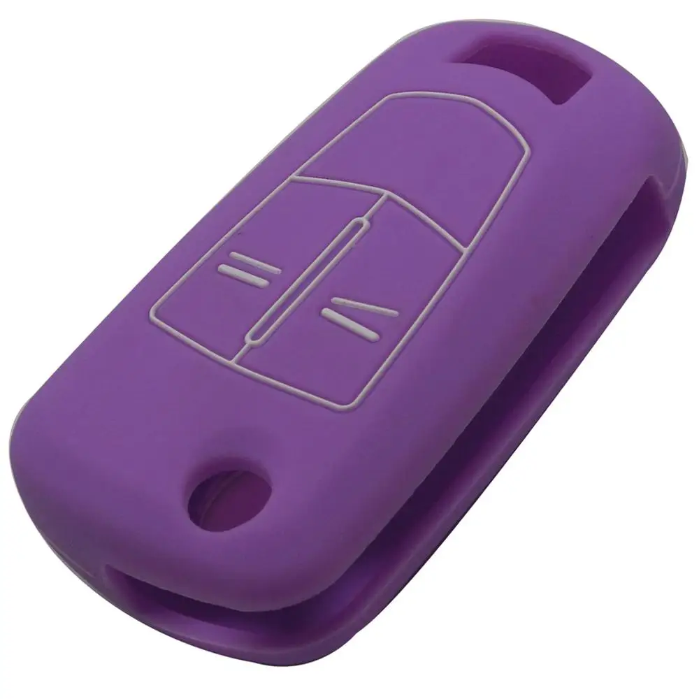 

Jingyuqin 2/3 кнопки силиконовый чехол для ключей для Vauxhall Opel Corsa Astra Vectra Signum Remote Flip складной чехол для ключа автомобиля