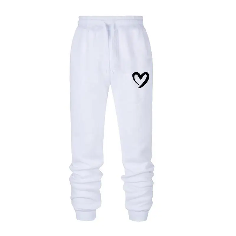 

Fashion Pattern Print Sweatpants for Women Loose Jogger Fitness Training Trousers New Casual Solid Color Drawstring Long Pants