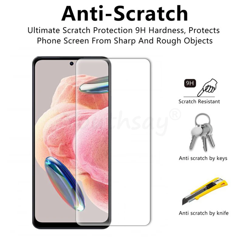 4PCS Tempered Glass For Xiaomi Redmi Note 12 Glass Screen Protector Film For Redmi Note 12 Pro Plus Glass HD Flim Redmi Note 12