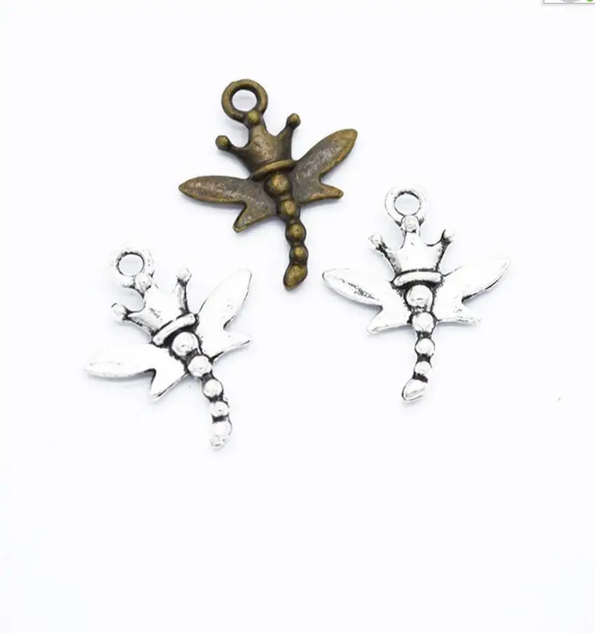 

10pcs Charms Dragonfly 18*15mm Antique Making Pendant fit,Vintage Tibetan Bronze Silver color,DIY Handmade Jewelry F0818