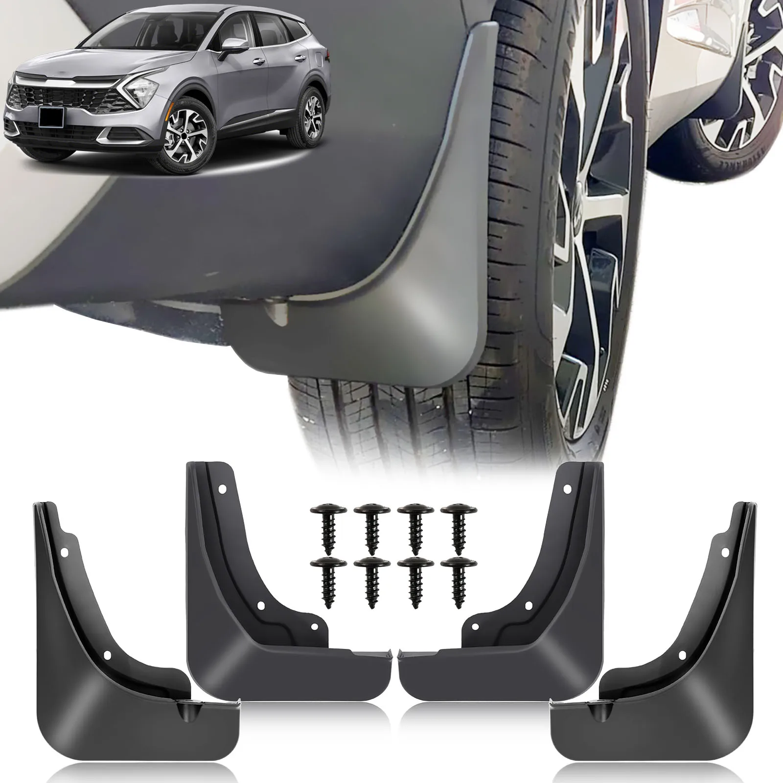 

4 шт., брызговики для KIA Sportage NQ5 LWB 2022 2023 2024