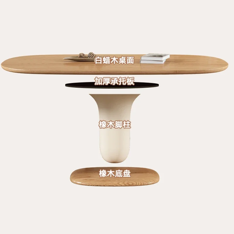 Роскошный обеденный стол кухонные овальные керамические строительные комплекты