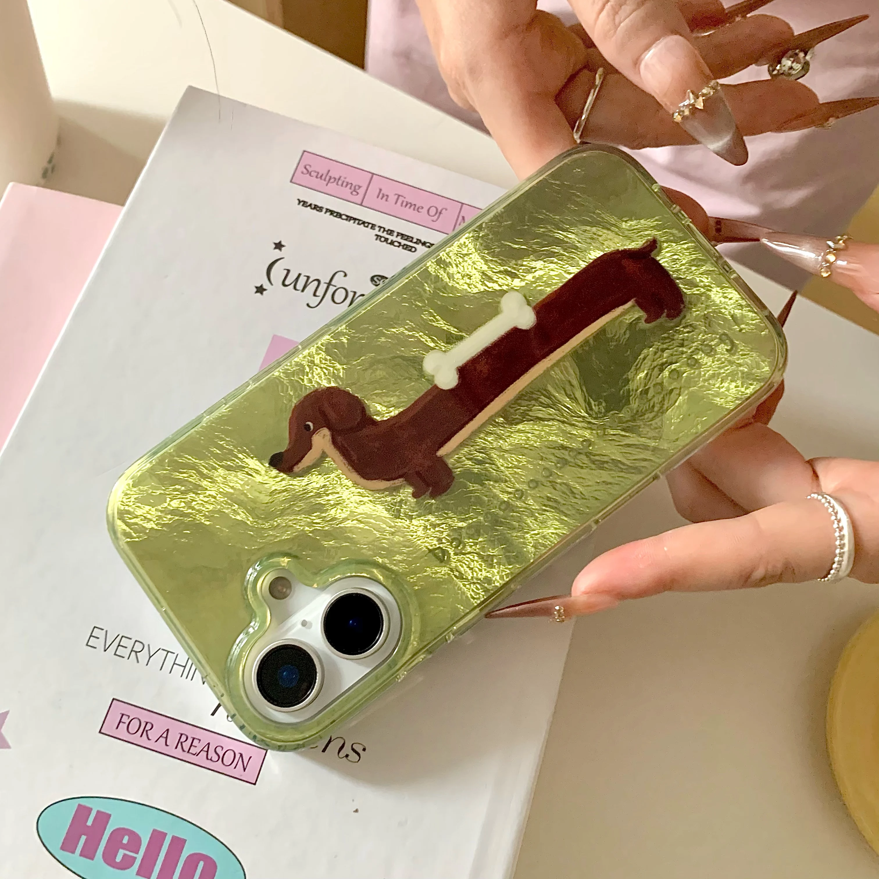 Чехол для iPhone 16 15 14 13 Pro Max с рисунком сосисок