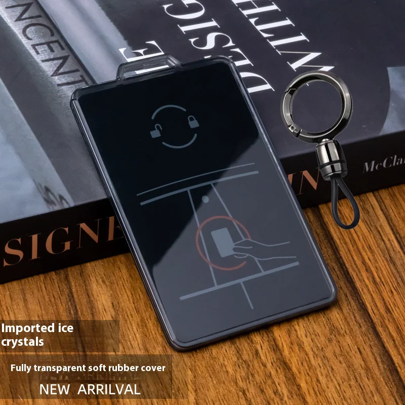 

Прозрачный черный чехол для Tesla Model 3 Model Y X с дистанционным управлением, смарт-автомобильный держатель для ключей, защитный чехол, полное покрытие, аксессуары для брелоков