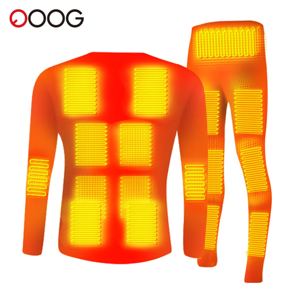 Electric Heating Underwear Winter Motorcycle Jacket Lining Heating Keeping Warm Underwear Pants Suit Smart Temperature Control
