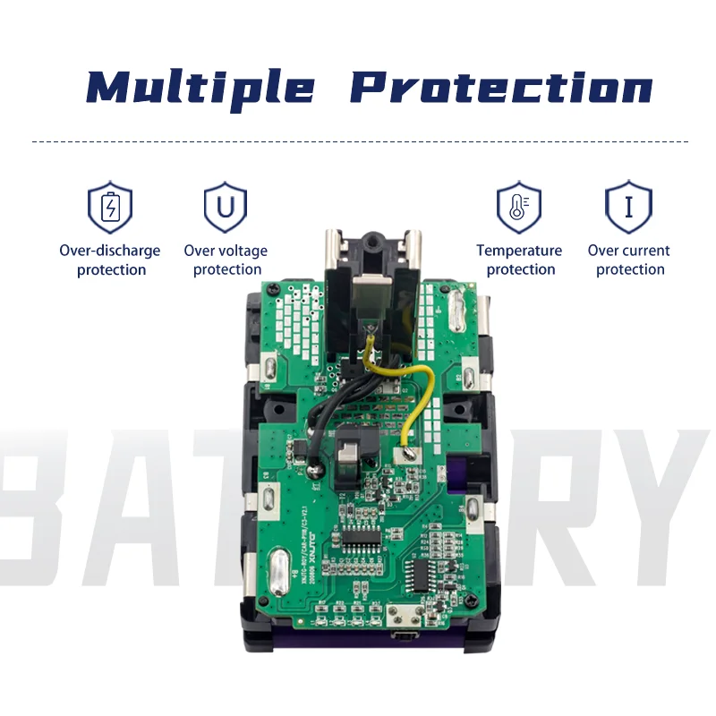 Литий-ионная аккумуляторная батарея 18 в 6000 мАч для беспроводного