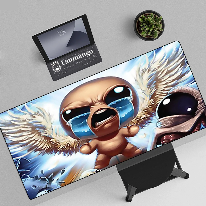 

Big Mouse Pad Gamer Binding of Isaac Gaming Accessories Desktop Table Mat Large Office Carpet Xxl Mousepad Pc Cabinet For Gamers