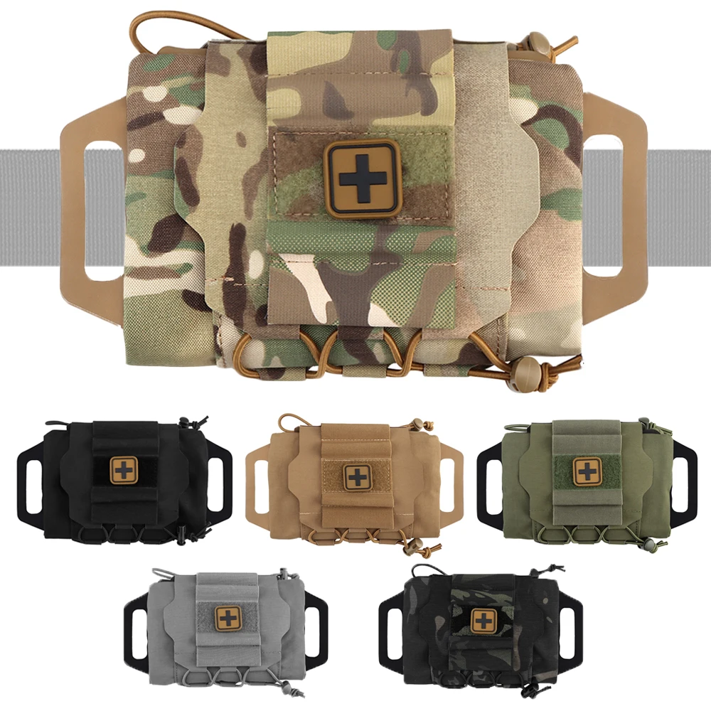 

Tactical Molle Pouch Bag Rapid Deploy First Aid Kit IFAK Pack Medical Pouch Outdoor Hunting Emergency Bag Camping Medical Kit