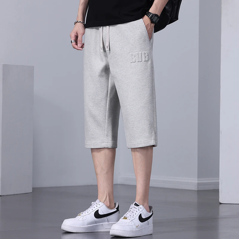 Шорты мужские трикотажные тонкие модные спортивные Свободные повседневные для