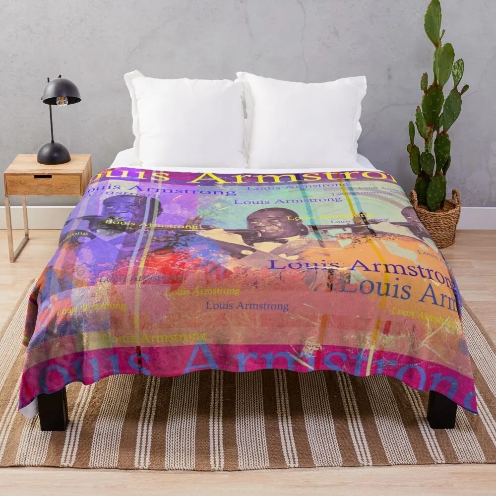 Эстетический портрет Луи Армстронга Одеяло-портмо Утяжеленный Хэллоуин