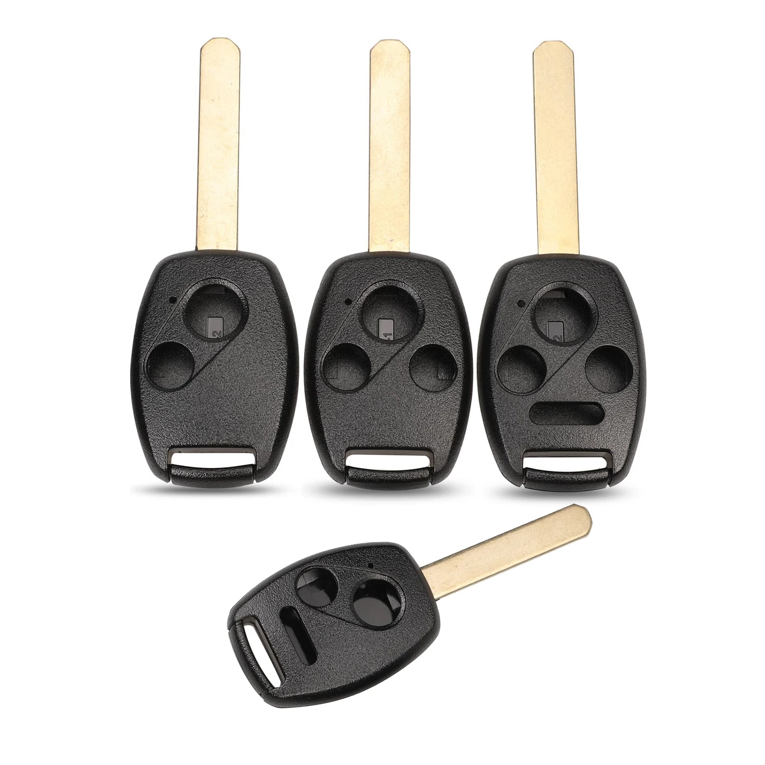 

jingyuqin Replace For Honda Cr-V Civic Insight Ridgeline 2003 2008 2009 Car Key Case Shell Remote Fob Cover