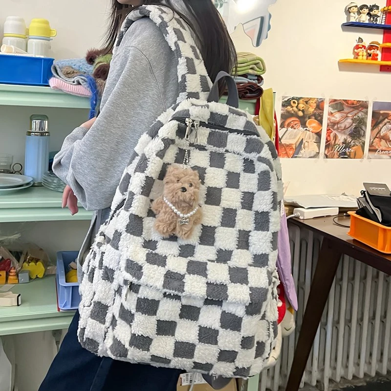 Новый зимний женский рюкзак школьные сумки для книг девочек-подростков Harajuku