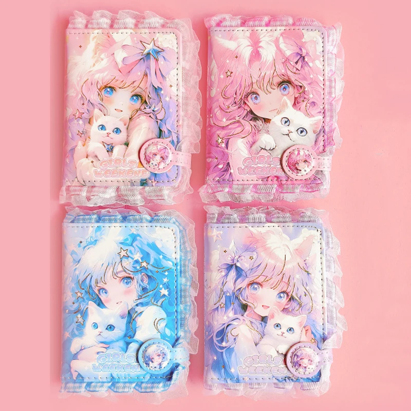 

Милый карманный блокнот Cartoon Girl Notebook