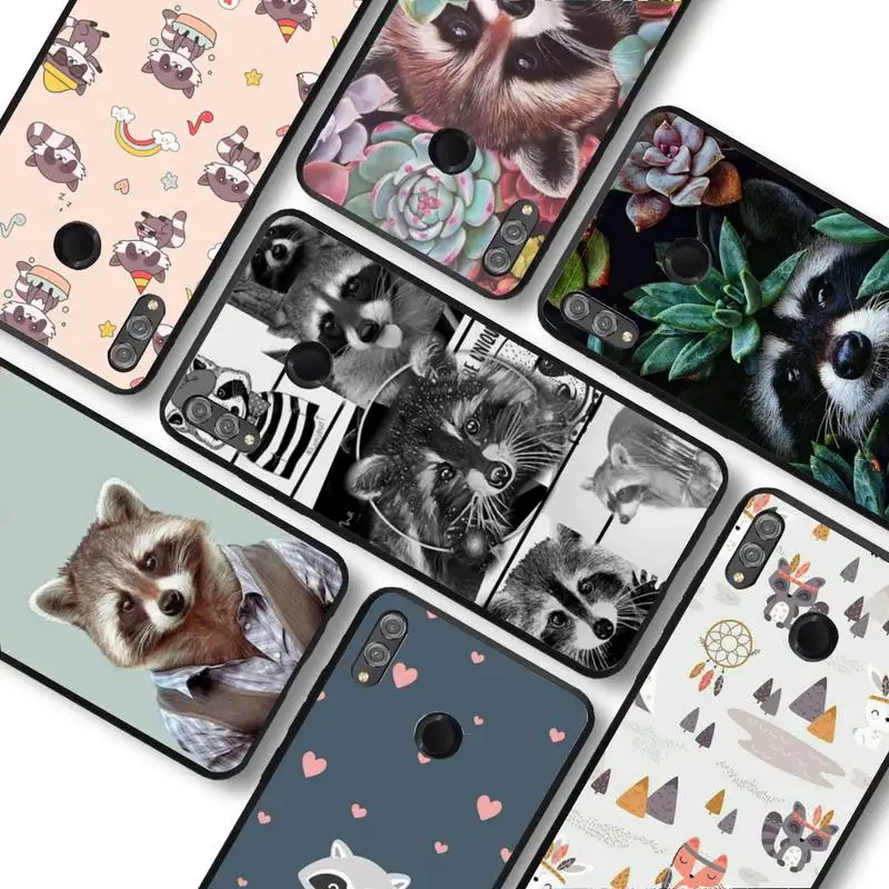 

Animal Raccoon Art Phone Case for Redmi 8 9 9A for Samsung J5 J6 Note9 for Huawei NOVA3E Mate20lite cover