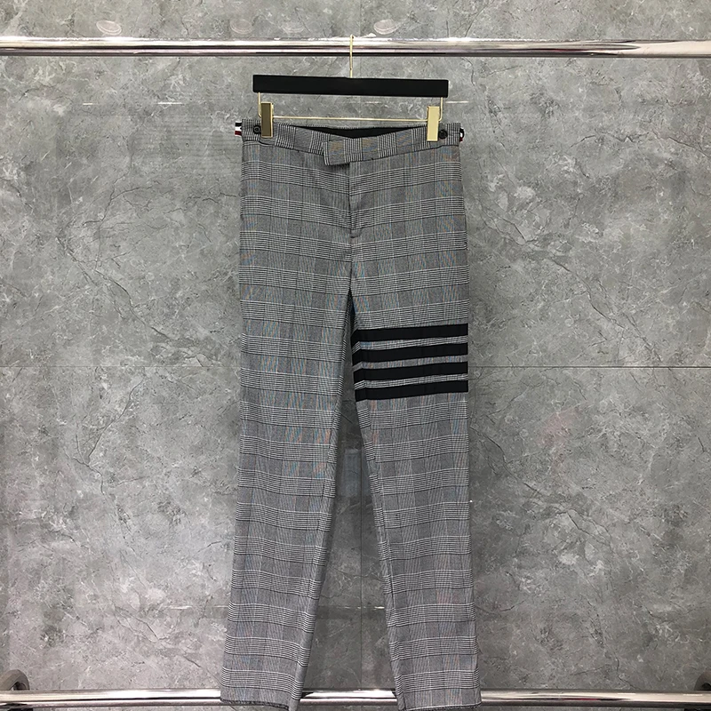 TB THOM  Houndstooth Pants Men Casual Wool Suit Pants  Business Striped Spring And Autumn Formal Trousers  Pants ins For Men