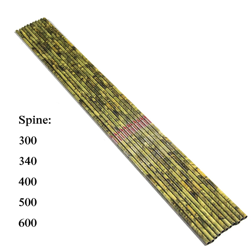 

12pcs Linkboy Archery Camo Carbon Arrows Shaft Spine 300 - 600 ID6.2mm Compound Bow Recurve Bow Hunting