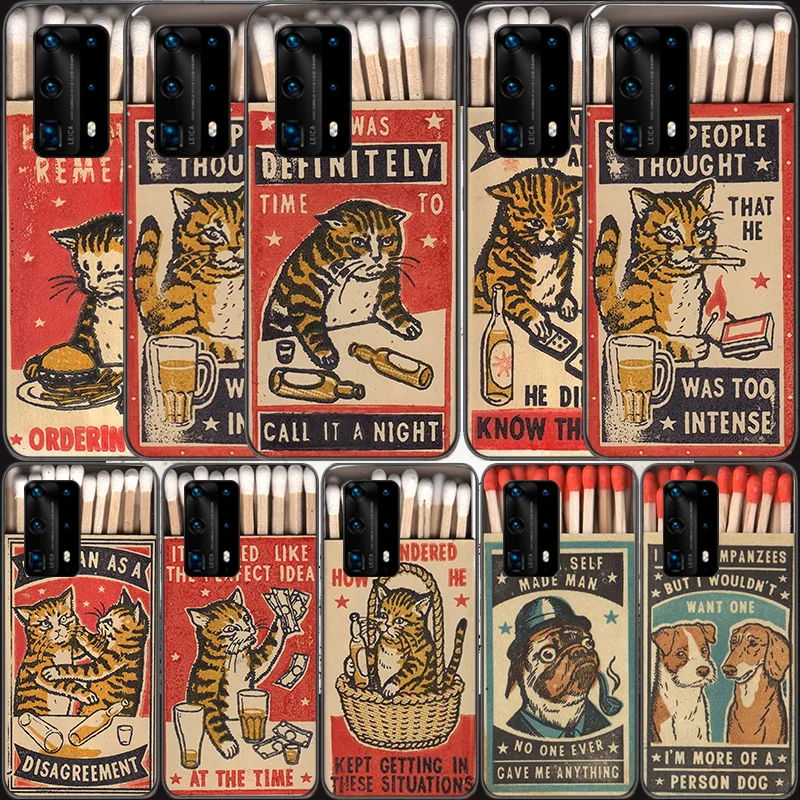 

Забавный Прозрачный чехол для телефона Huawei P30 Lite P10 P20 P40 P50 Pro Mate 40 Pro 30 20 10 Lite, силиконовый чехол