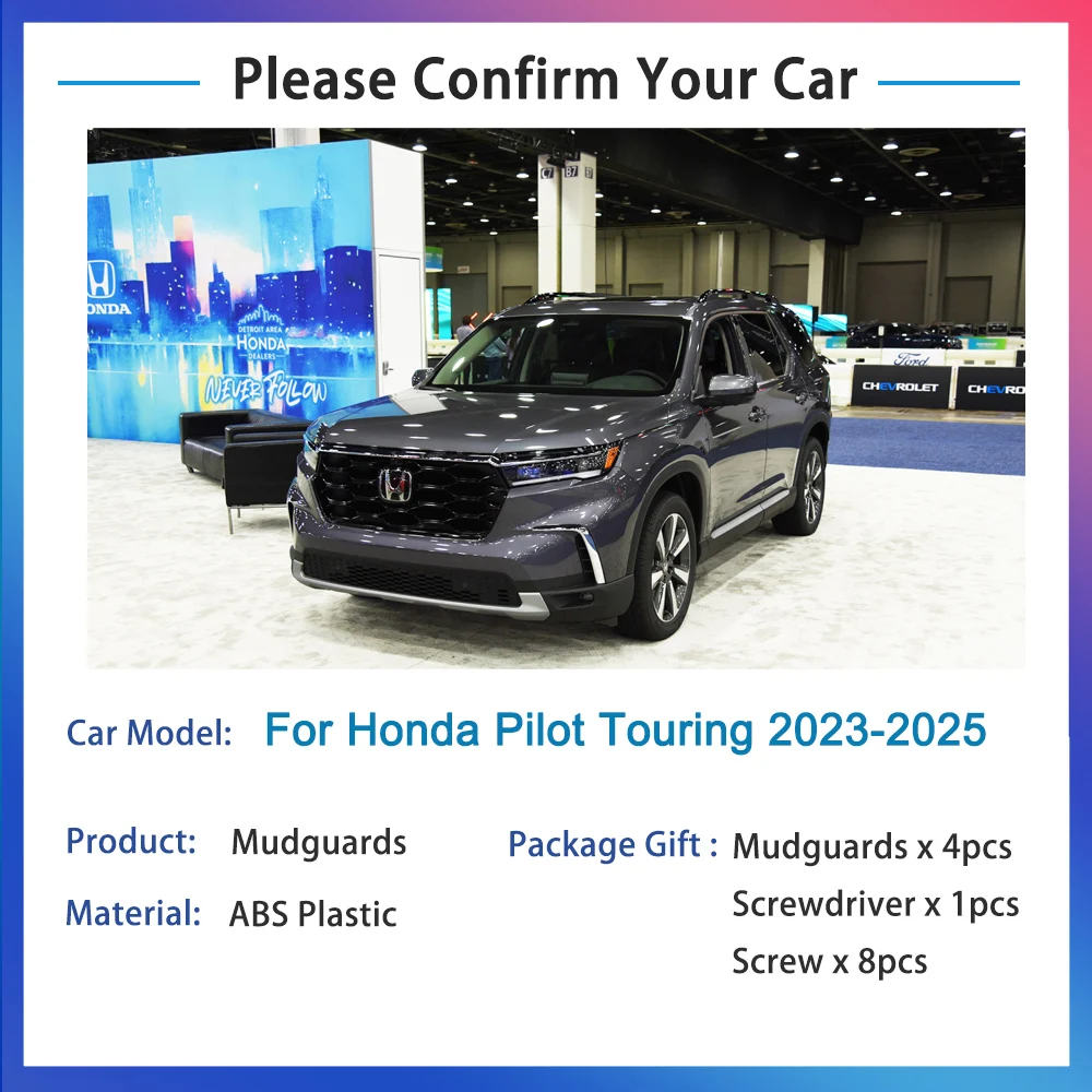 Брызговик для Honda Pilot Touring YG1 2023-2025 переднее и заднее крыло автомобильный Стайлинг
