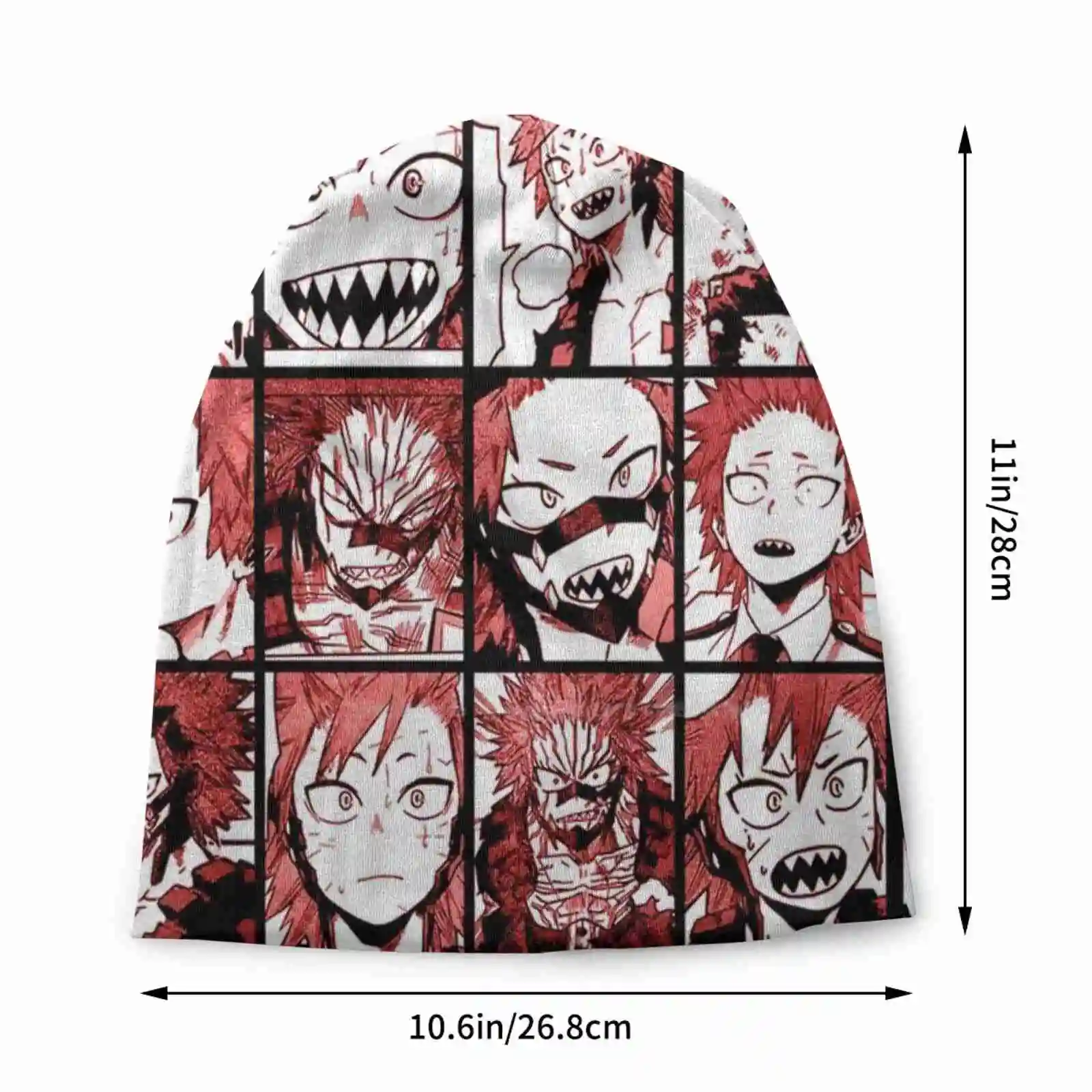 Bnha Kirishima Коллаж-цветная версия вязаная шапка теплая уличные шапки коллаж Boku No Hero